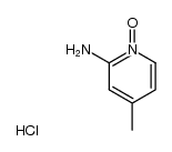 4-methyl-1-oxy-pyridin-2-ylamine, hydrochloride结构式