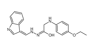 2-(4-ethoxyanilino)-N'-[(Z)-indol-3-ylidenemethyl]acetohydrazide结构式