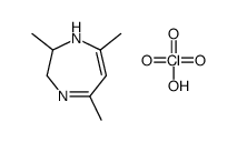 perchloric acid,2,5,7-trimethyl-2,3-dihydro-1H-1,4-diazepine结构式