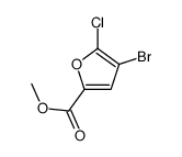 4-溴-5-氯-2-糠酸甲酯结构式