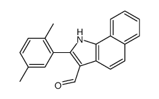 1H-Benz[g]indole-3-carboxaldehyde,2-(2,5-dimethylphenyl)-(9CI) Structure