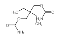 [2-(carbamoyloxymethyl)-2-ethylbutyl] carbamate Structure