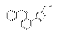 3-(2-BENZYLOXY-PHENYL)-5-CHLOROMETHYL-ISOXAZOLE结构式