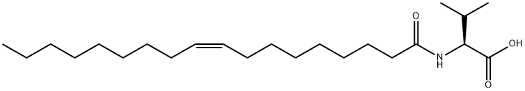 N-[(9Z)-1-oxo-9-octadecen-1-yl]-L-valine结构式