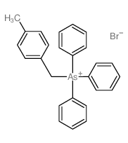 Arsonium,[(4-methylphenyl)methyl]triphenyl-, bromide (1:1) structure