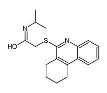 Acetamide, N-(1-methylethyl)-2-[(7,8,9,10-tetrahydro-6-phenanthridinyl)thio]- (9CI) Structure