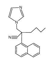 2-imidazol-1-ylmethyl-2-naphthalen-1-yl-hexanenitrile结构式