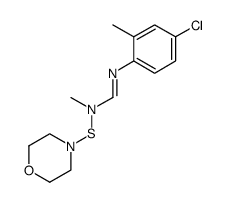 N'-(4-chloro-2-methyl-phenyl)-N-methyl-N-morpholin-4-ylsulfanyl-formamidine Structure