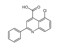 5-chloro-2-phenylquinoline-4-carboxylic acid structure