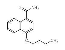 1-Naphthalenecarbothioamide,4-butoxy- Structure