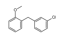 1-chloro-3-[(2-methoxyphenyl)methyl]benzene Structure