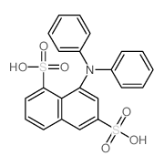 1,6-Naphthalenedisulfonicacid, 8-(diphenylamino)-结构式