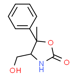 2-Oxazolidinone,4-(hydroxymethyl)-5-methyl-5-phenyl-(9CI) picture