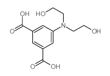 1,3-Benzenedicarboxylicacid, 5-[bis(2-hydroxyethyl)amino]-结构式