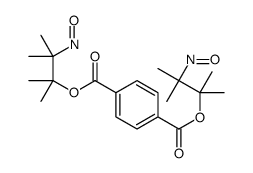 bis(2,3-dimethyl-3-nitrosobutan-2-yl) benzene-1,4-dicarboxylate结构式