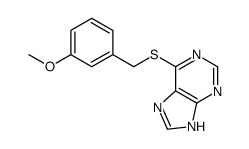 6-[(3-methoxyphenyl)methylsulfanyl]-7H-purine结构式