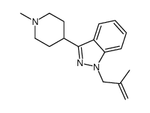 3-(1-methylpiperidin-4-yl)-1-(2-methylprop-2-enyl)indazole结构式