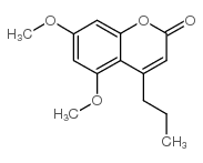 5,7-DIMETHOXY-4-PROPYL-CHROMEN-2-ONE Structure