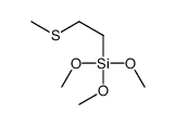 trimethoxy(2-methylsulfanylethyl)silane结构式