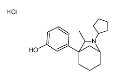 3-(7-cyclopentyl-6-methyl-7-azoniabicyclo[3.2.1]octan-5-yl)phenol,chloride结构式