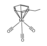 (ethylbenzene)tricarbonylmolybdenum Structure