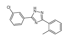 5-(3-Chlorophenyl)-3-(o-tolyl)-1H-1,2,4-triazole结构式