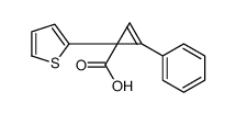 2-phenyl-1-thiophen-2-ylcycloprop-2-ene-1-carboxylic acid Structure