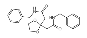 1,3-Dioxolane-2,2-diacetamide,N2,N2-bis(phenylmethyl)- Structure