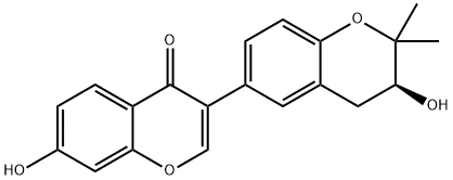 2',3'-Dihydro-3',7-dihydroxy-2',2'-dimethyl-3,6'-bi(4H-1-benzopyran)-4-one结构式