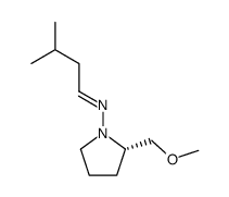 (S,E)-N-(2-(methoxymethyl)pyrrolidin-1-yl)-3-methylbutan-1-imine结构式