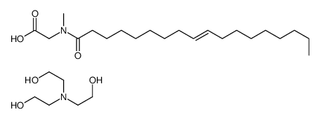 2-[bis(2-hydroxyethyl)amino]ethanol,2-[methyl-[(E)-octadec-9-enoyl]amino]acetic acid结构式