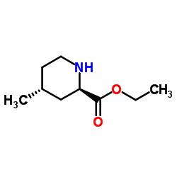 (2R,4R)-4-Methyl-2-piperidinecarboxylate Structure