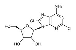 2,8-dichloro-adenosine Structure