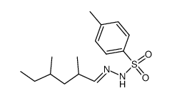 2,4-Dimethylhexanal tosylhydrazone结构式