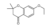 7-ethoxy-2,2-dimethyl-3H-chromen-4-one结构式