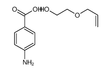 4-aminobenzoic acid,2-prop-2-enoxyethanol结构式