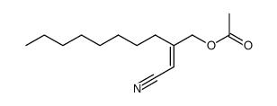 3-acetoxymethyl-2-undecenenitrile Structure