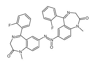 [5-(2-fluorophenyl)-1-methyl-2-oxo-3H-1,4-benzodiazepin-7-yl]-[[5-(2-fluorophenyl)-1-methyl-2-oxo-3H-1,4-benzodiazepin-7-yl]imino]-oxidoazanium Structure