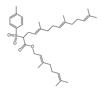 (E)-Geranyl α-(E,E)-farnesyl-α-p-tolylsulfonylacetate Structure