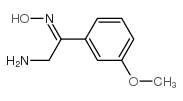 2-氨基-1-(3-甲氧基苯基)-乙酮肟结构式