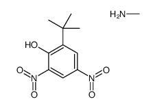 2-tert-butyl-4,6-dinitrophenol, compound with methylamine (1:1) structure