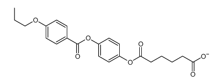 6-oxo-6-[4-(4-propoxybenzoyl)oxyphenoxy]hexanoate Structure