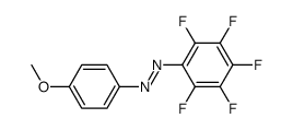 trans-2,3,4,5,6-pentafluorophenylazo-4'-methoxybenzene Structure