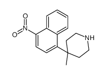 4-methyl-4-(4-nitronaphthalen-1-yl)piperidine Structure