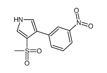 3-methylsulfonyl-4-(3-nitrophenyl)-1H-pyrrole结构式