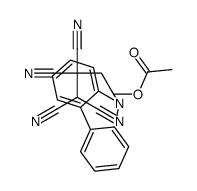 (1-carbazol-9-yl-3,3,4,4-tetracyanobutyl) acetate结构式