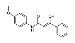 3-hydroxy-N-(4-methoxyphenyl)-3-phenylprop-2-enamide结构式