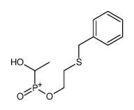 2-benzylsulfanylethoxy-(1-hydroxyethyl)-oxophosphanium结构式