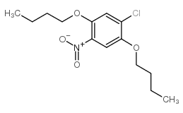 1,4-二丁氧基-2-氯-5-硝基苯结构式