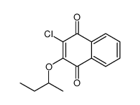 2-butan-2-yloxy-3-chloronaphthalene-1,4-dione结构式